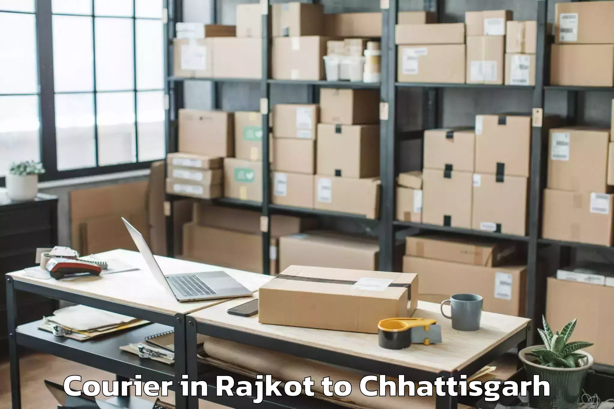 Comprehensive Rajkot to Dongargaon Courier